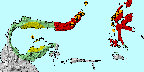 Volcano Hazard, Sulawesi Utara - Maluku, Indonesia Region
