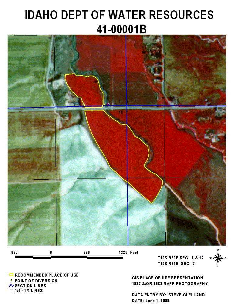 Typical Layout for Irrigated Acreage in the SRBA
