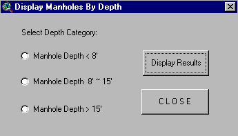 Figure 11: Display Manhole By Depth