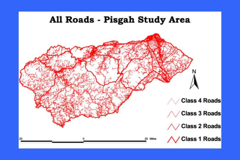 Roads in Pisgah Area