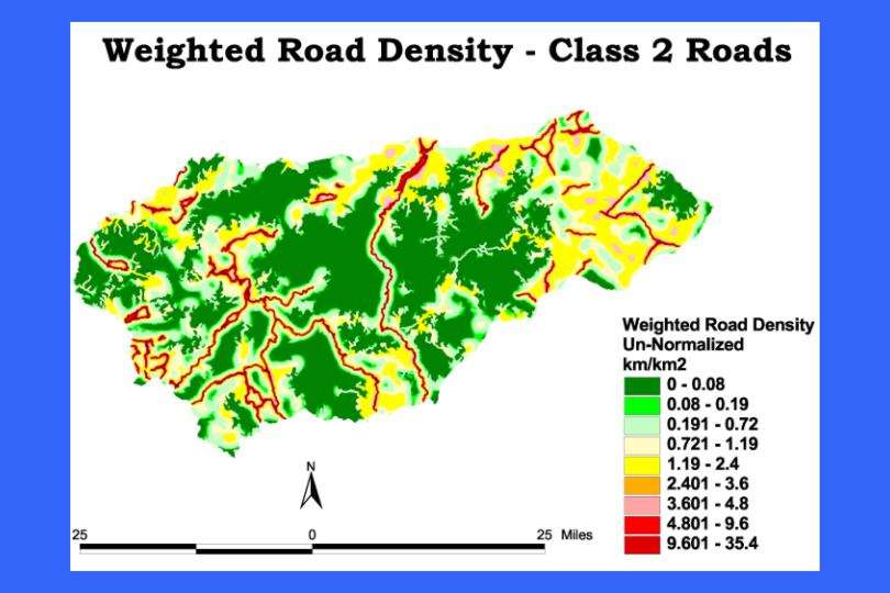 Class 2 Weighted Road Density