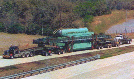 Figure 1. Typical super-heavy vehicle (Courtesy of MCD, TxDOT)