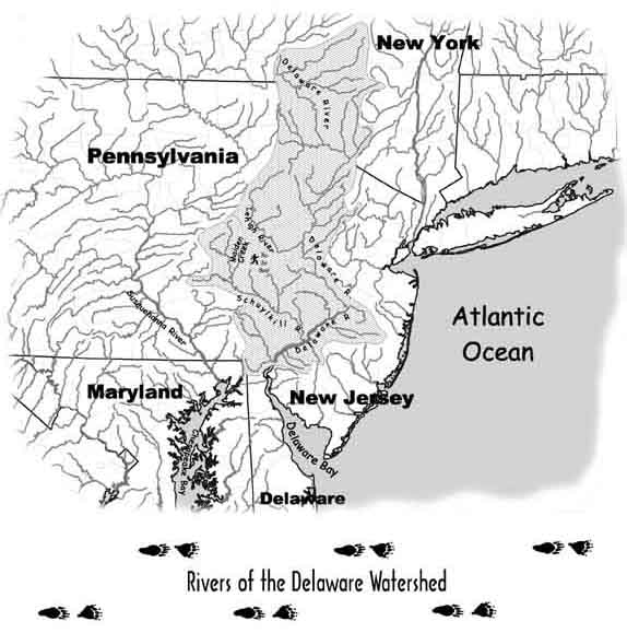 Fig. 14 (Major Rivers of the Delaware Basin)