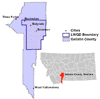 Figure 1. Location of Gallatin County, Montana and the Gallatin Local Water Quality District.