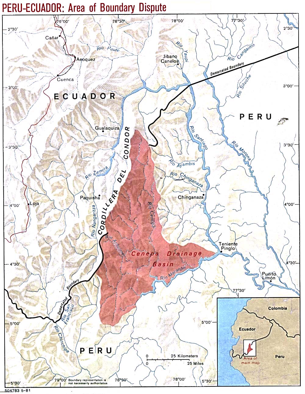 Ecuador Peru Conflict Area