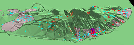 3D Model of Eastern Molokai Island