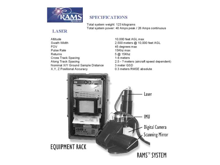  RAMSTM   Remote Airborne Mapping Systems Specifications