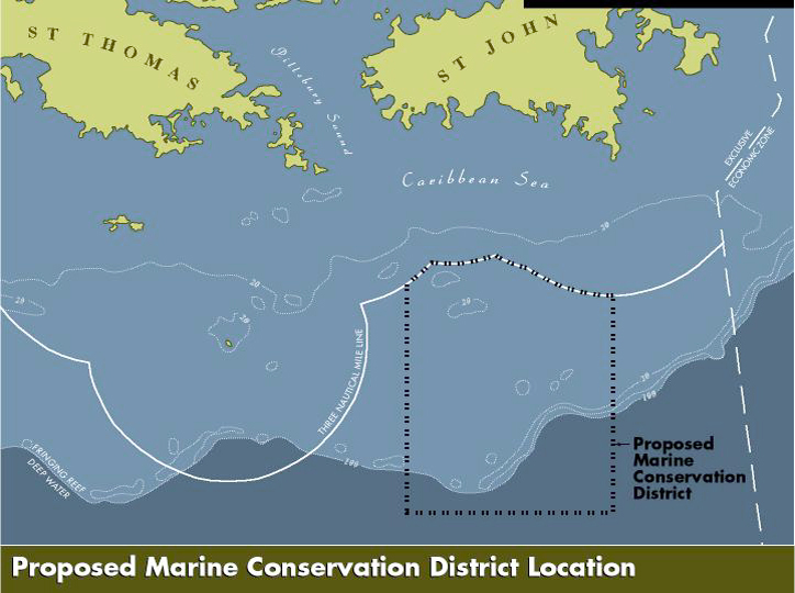 Proposed Marine Conservation District Location