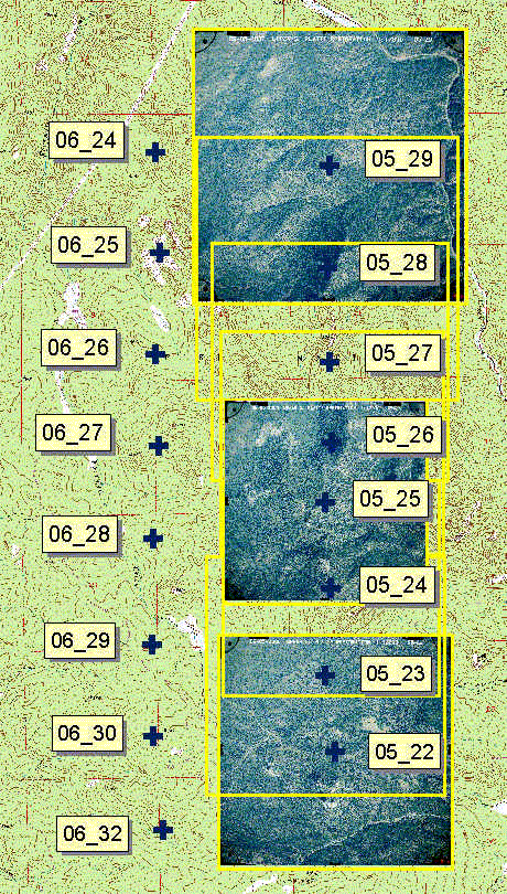 Figure 10. FTLPLAN Georeferenced scanned aerial images.