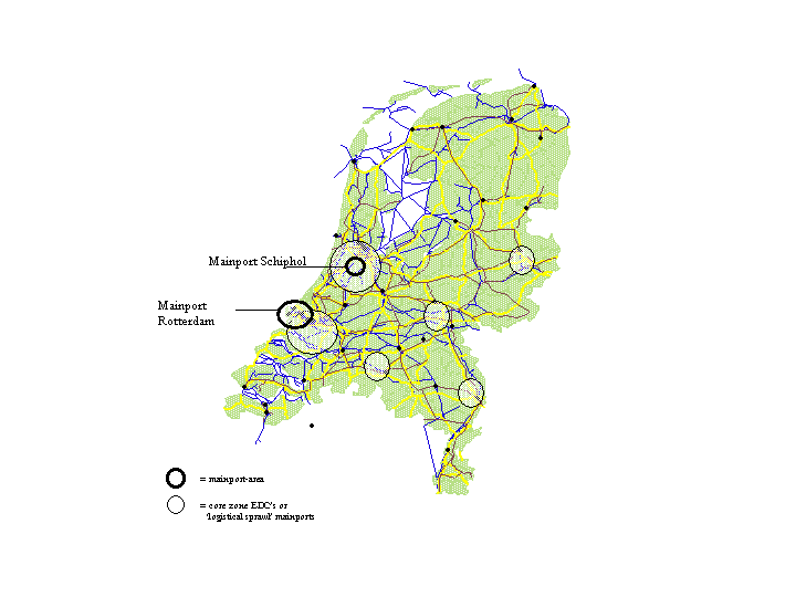 Map: Basis logical infrastructure The Netherlands