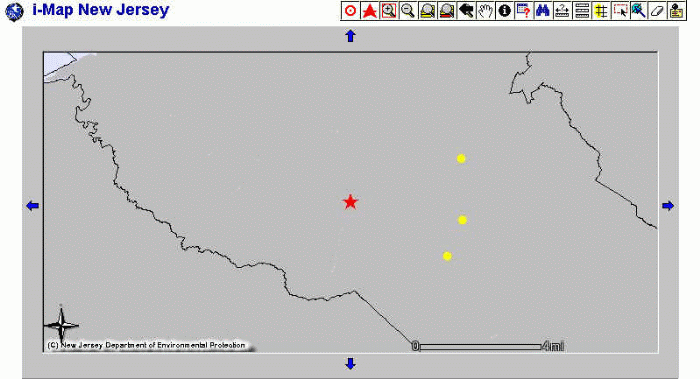 Figure D-4: Discharged Parameter Radial Search Map View.