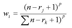 Figure No. 5. Equation for exponential ranges.