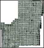 Figure 3:  One mile section, township, range grid.