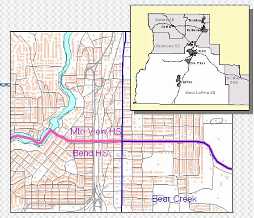 Map shows Bend SD