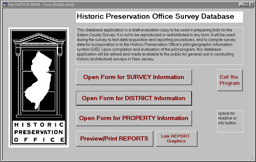 Figure 12: Survey Database Interface