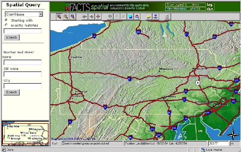 EFACTS-SPATIAL http://www.penn.dep.state.pa.us/efacts/