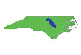 Study Area for the State of North Carolina - Upper Neuse River Basin.