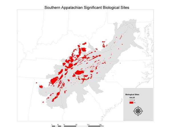 Southern Appalachian Biological Sites