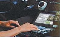 Laptop computer use in police vehicle