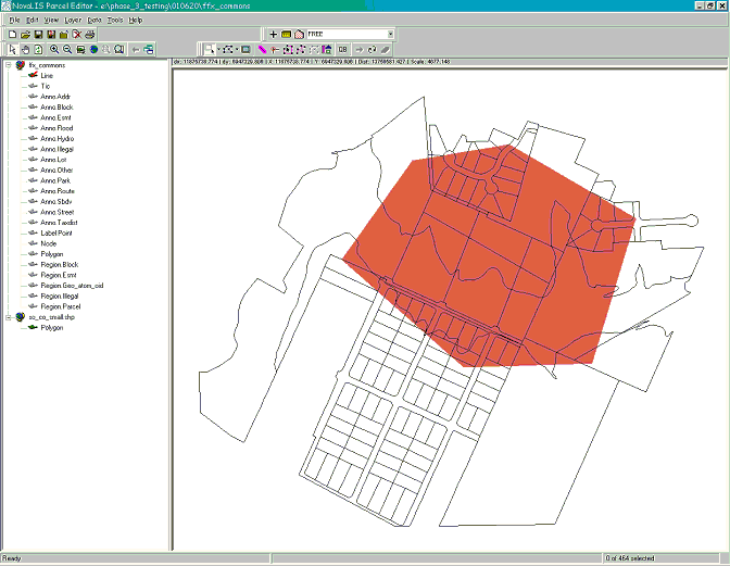 Figure 10: The extracted dataset as seen from Parcel Editor