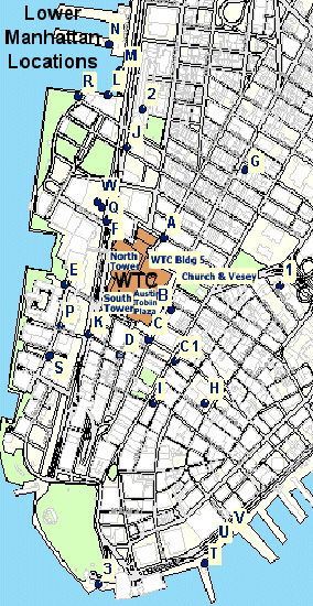 Lower Manhattan Monitoring Locations