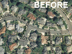 Illustration of Development of an Accurate Tax Lot Base, Before