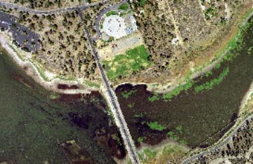 An example of a digital ortho-photograph tile of the City of Big Bear Lake
