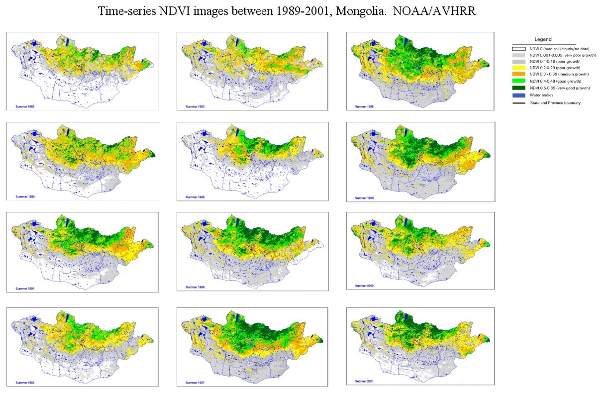 NDVI Time -series images 