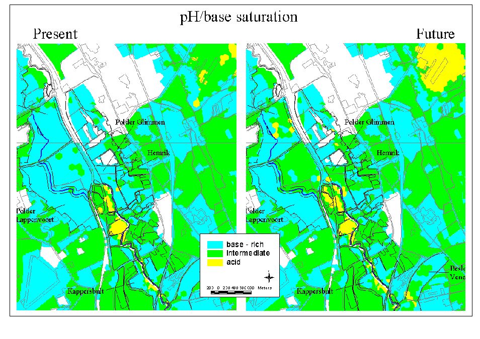 Example of PH/base saturation output of the abiotic characterization.