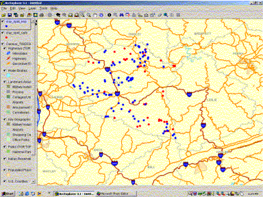 Map Similar to Figure 4 Made in ArcExplorer
