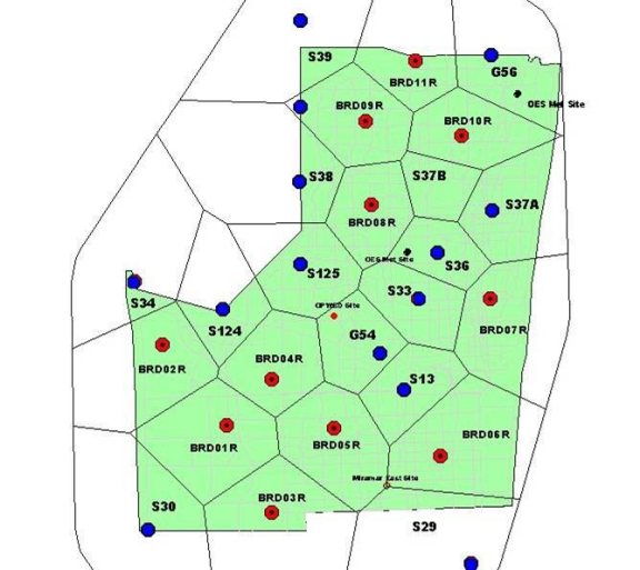 Rainfall Monitoring Network in Broward County