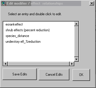 Figure 3.  EQPT Input Parameter Adjustment Dialog