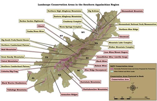 Landscape Conservation Areas in the Southern Appalachians