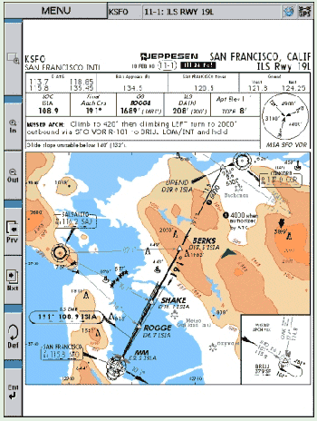 Figure 1.  Jeppesen Navigational Chart