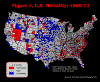 U.S. Mortality Persitence Map: 1968-1972