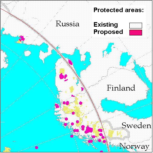 Figure 5 - Protected Areas in the Barents Region