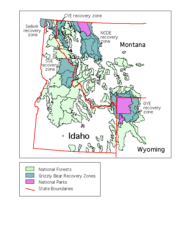 The Northern Rockies region of analysis