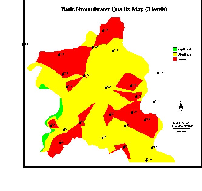 Basic Groundwater Quality Map (3 ranges)