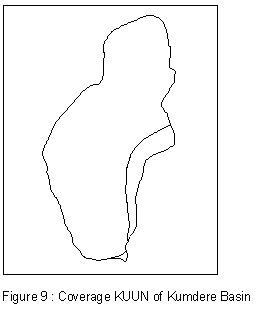 Figure 9 : Coverage KUUN of Kumdere Basin 