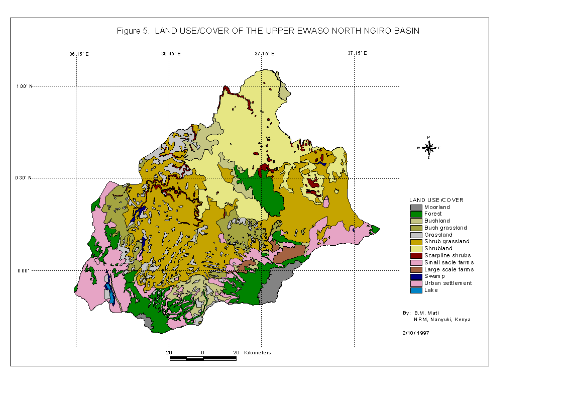 Land Use/Cover of the Upper Ewaso Ngiro North Basin