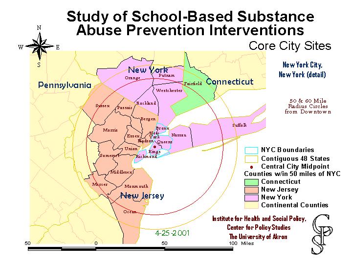 New York map, with surrounding counties, pre-selection
