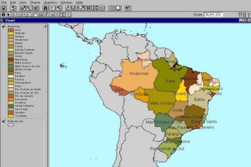 Figure 1.  Base map of Brazil.