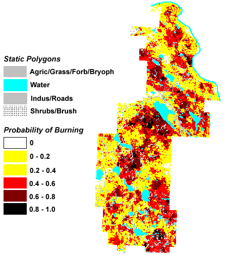 Example of a map created using the Map Display Tool