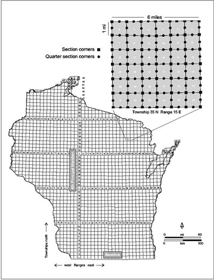 Public Lands Survey System in Wisconsin