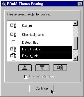 Labeling a chemical data theme.