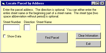 Locate Parcel by Address