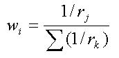 Figure No. 4. Equation for reciprocal ranges.
