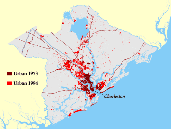 Charleston Urban Growth: 1973-1994