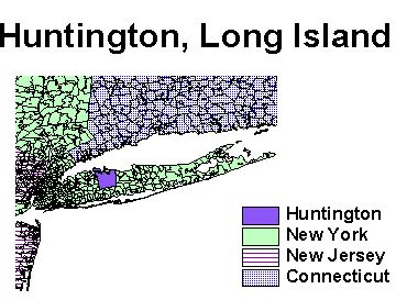 Huntington Locator Map