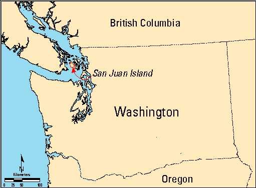 San Juan Islands Washington Map